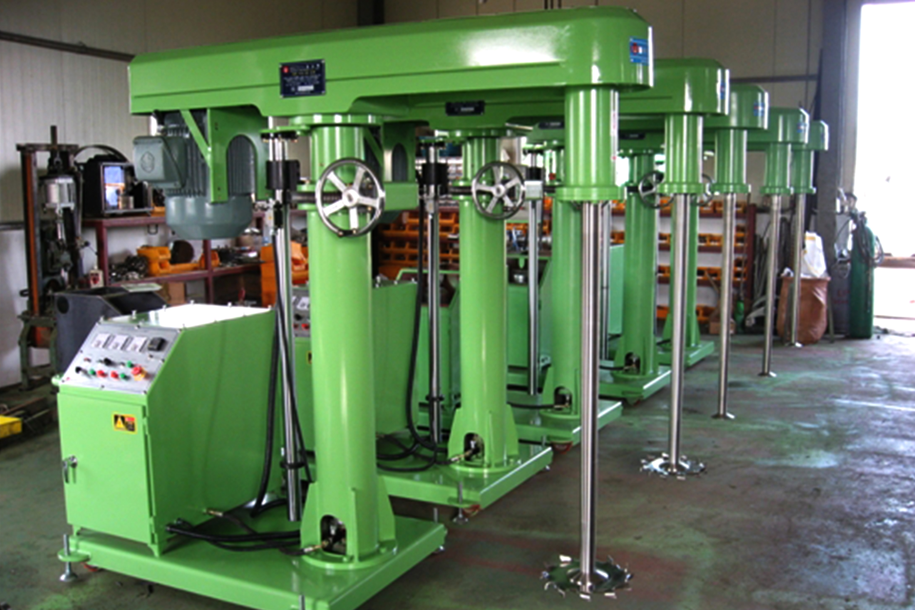 윈테크 점도 유체 혼합용 디졸버 설비 제작 사례