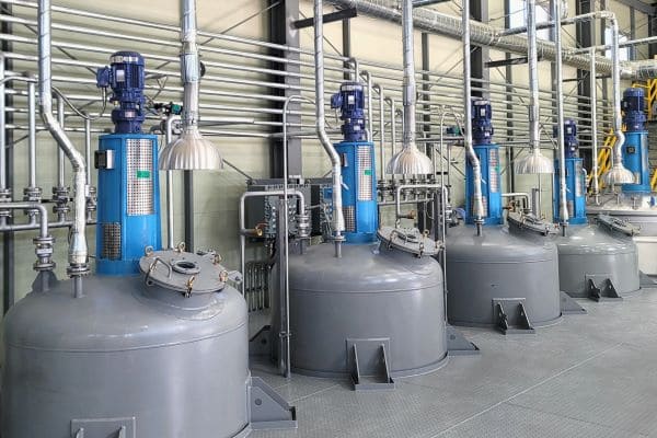 윈테크 화학공정용 산업용 믹서 제작 사례