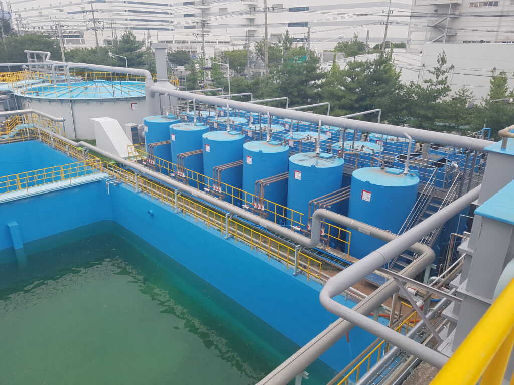 윈테크의 폐수 처리 시설 시공 사진